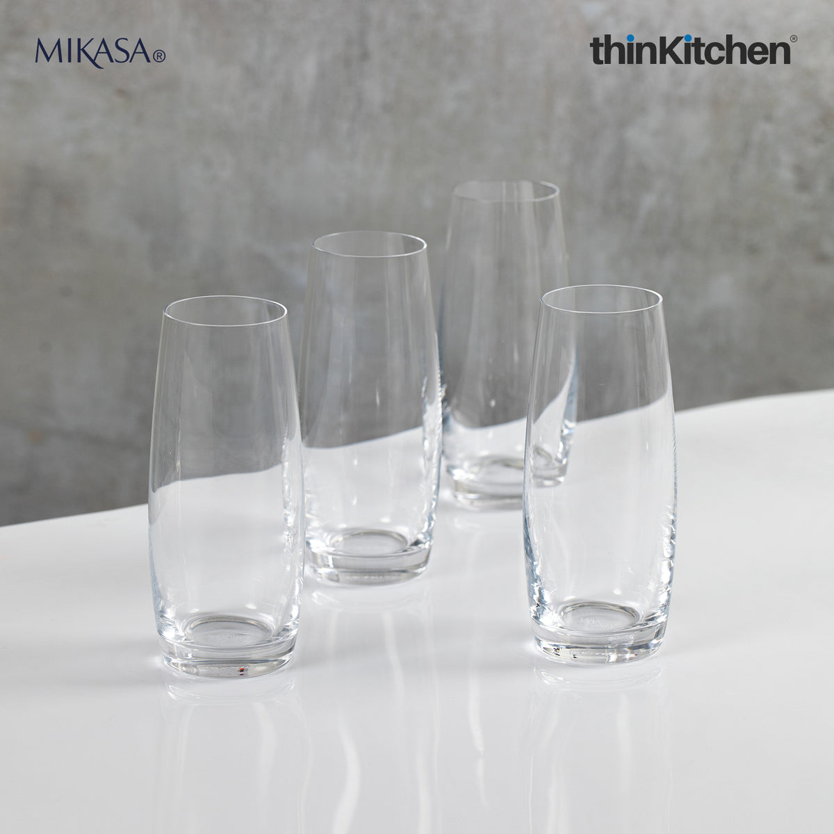 Aline Set of 4 Flute Glasses – Mikasa