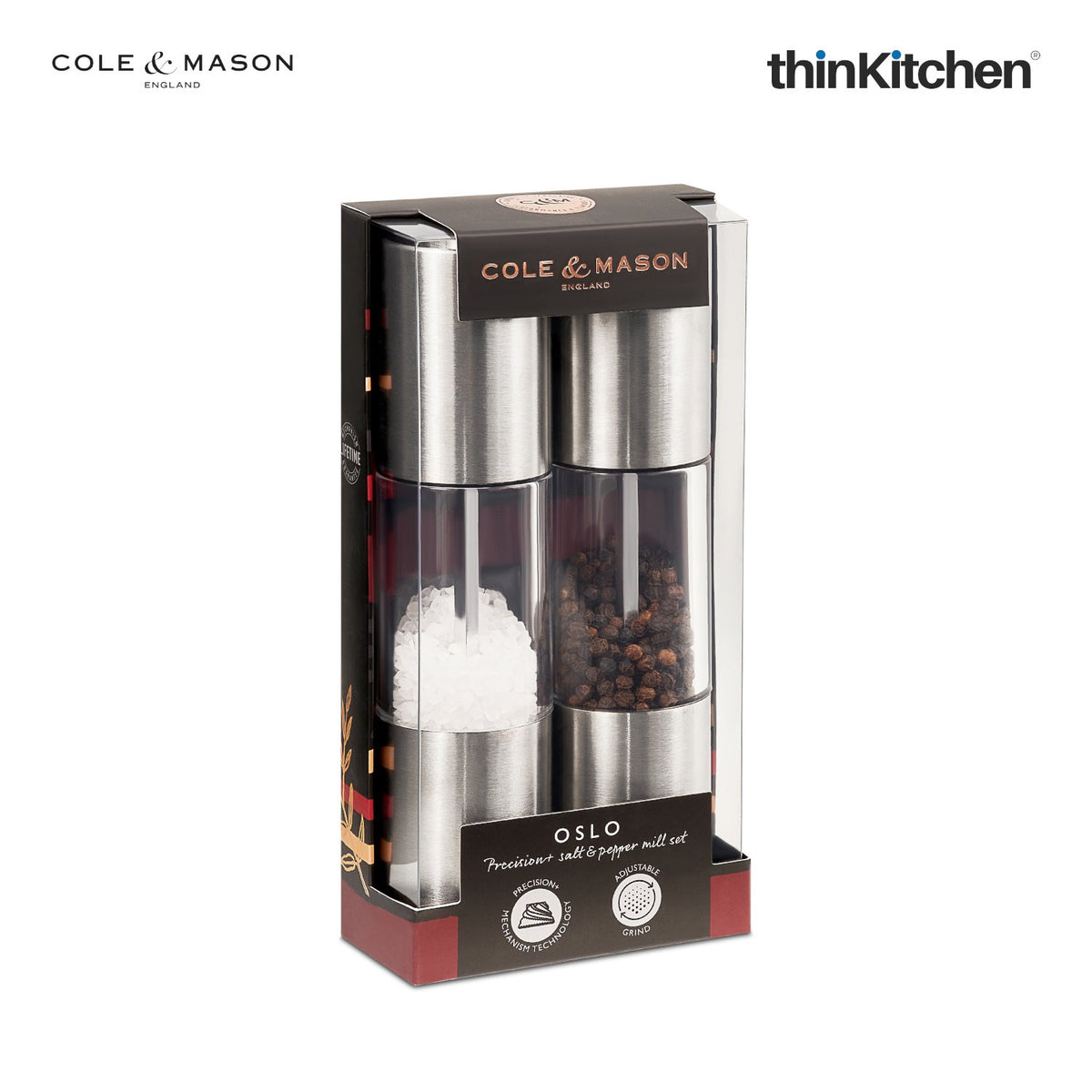 Cole & Mason Salt & Pepper Mill Set - Lee Valley Tools