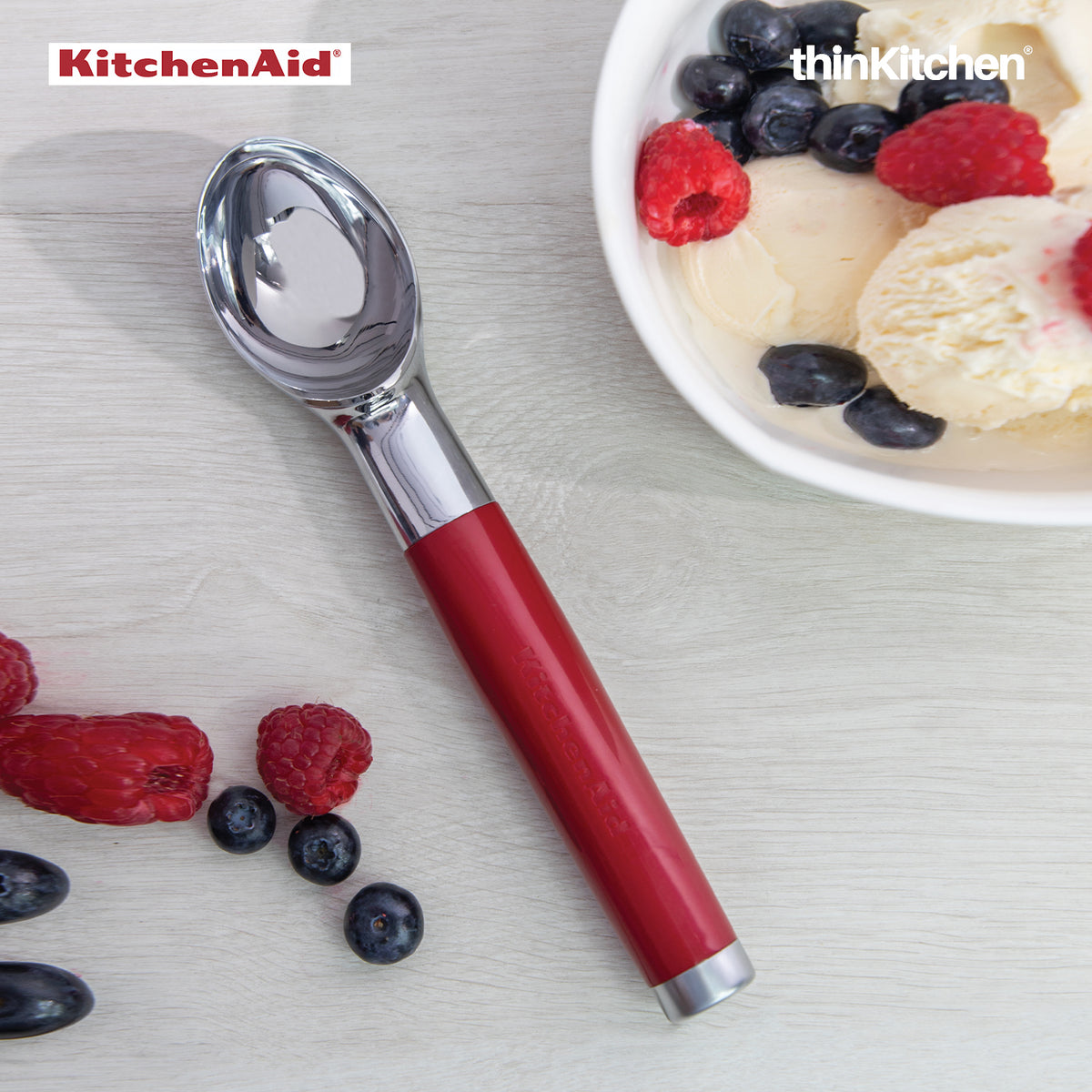 Kitchenaid Red Handled Ice Cream Scoop, Ice Cream Scoop, 2002 Red