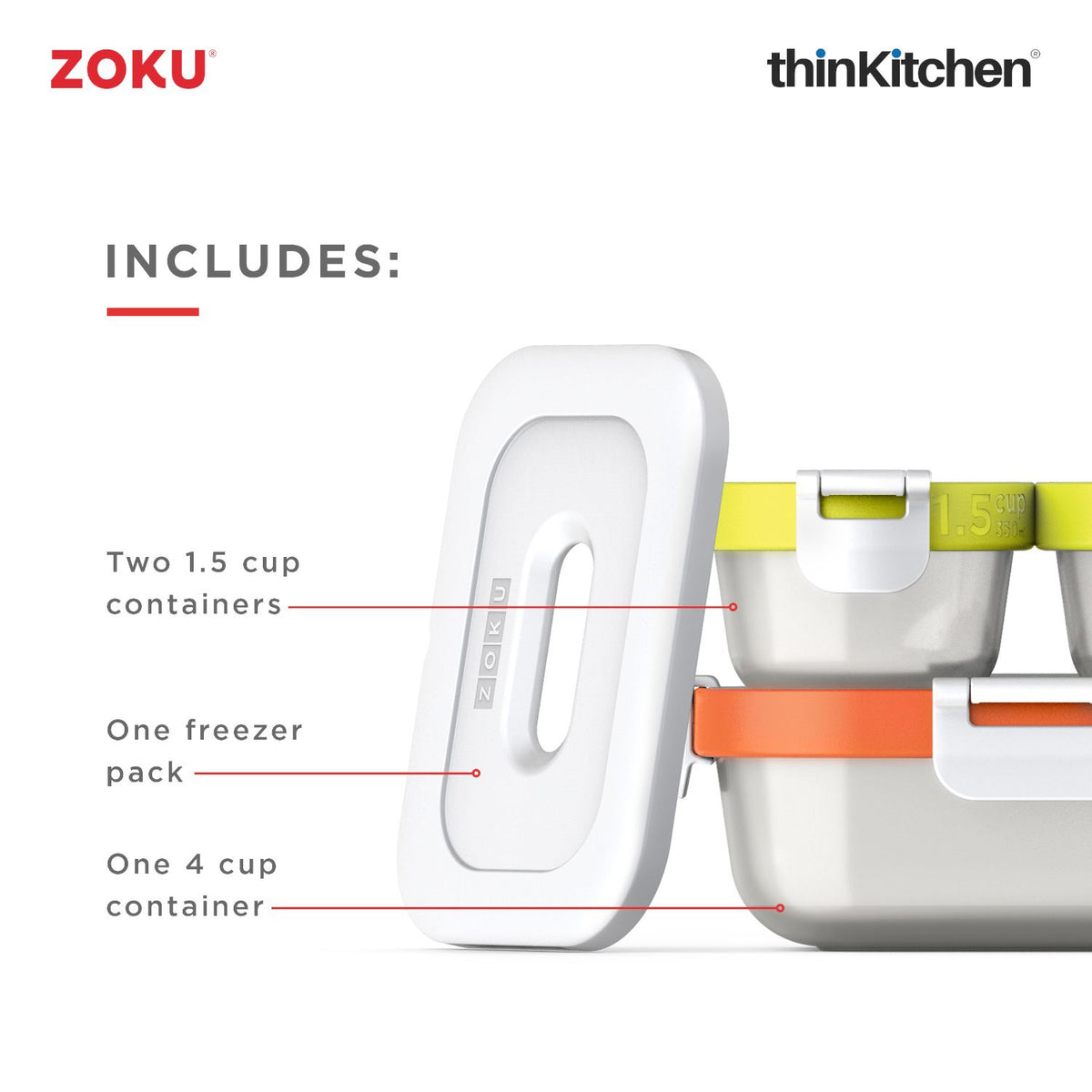 Zoku Stack Freezer Pack (Set of 4)