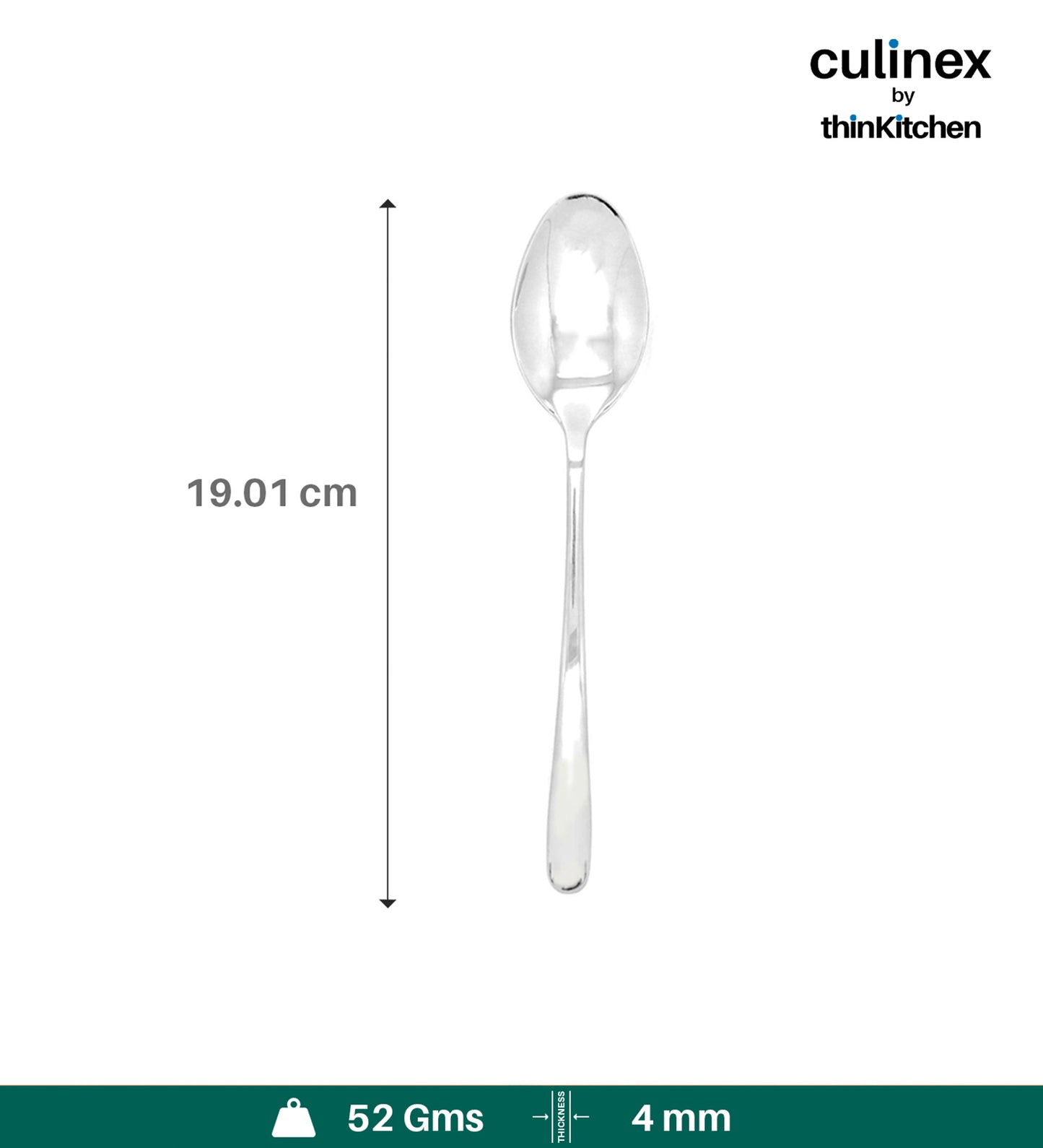 Culinex Dora All Purpose Spoon, Mirror Finish, 1 piece