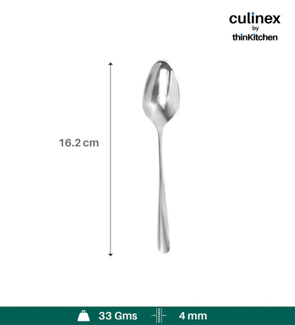 Culinex Dora Tea Spoon, SS 18/8, Mirror Finish, 1 piece