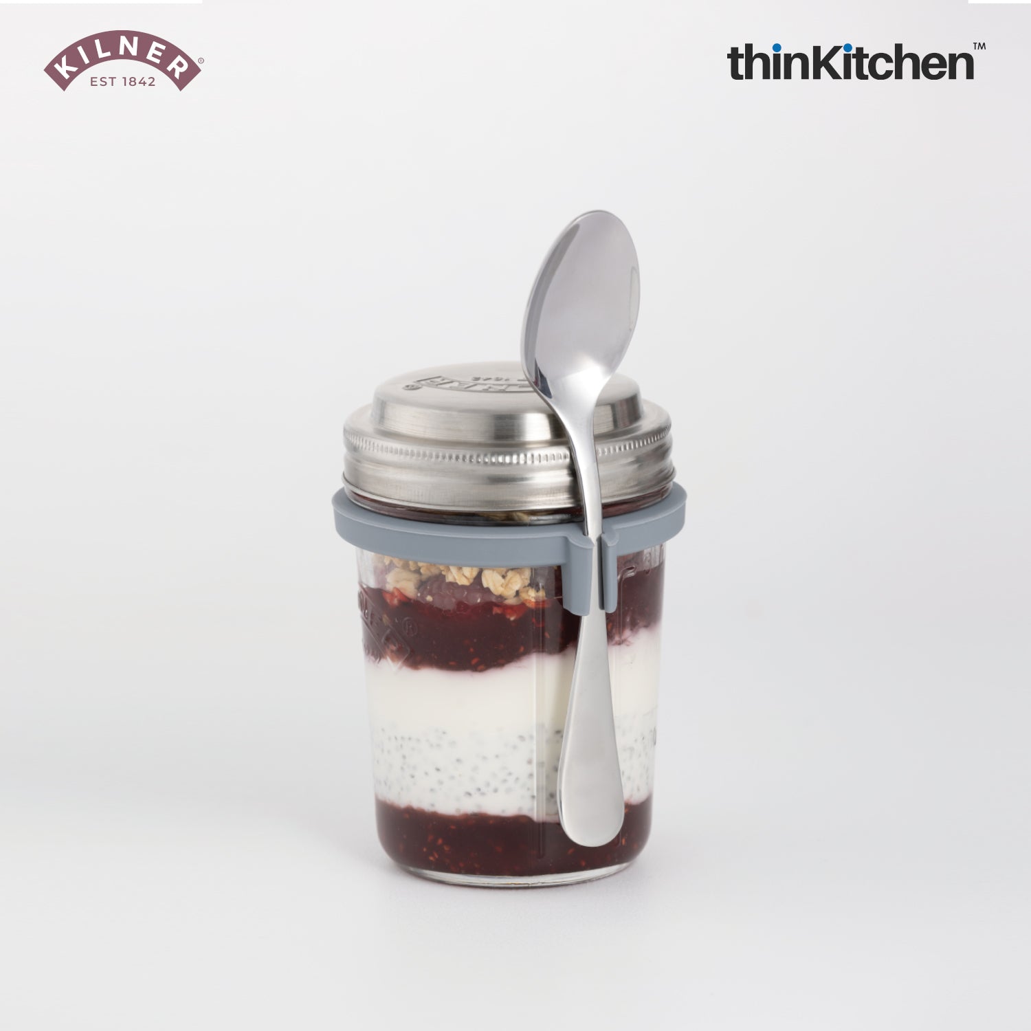 Breakfast Jar with Spoon, Kilner