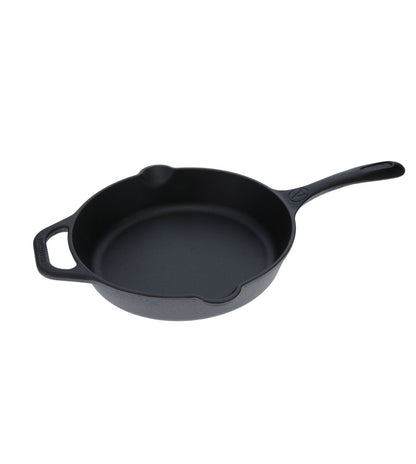 Victoria 10-Inch Cast Iron Skillet, Pre-Seasoned Cast-Iron Frying Pan with Long Handle, Made in Colombia