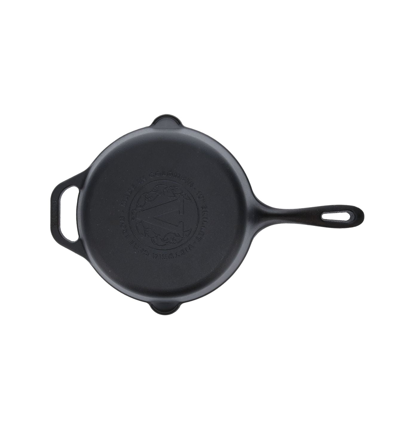 Victoria 10-Inch Cast Iron Skillet, Pre-Seasoned Cast-Iron Frying Pan with Long Handle, Made in Colombia