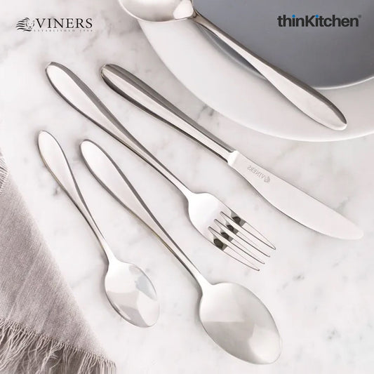 Viners Tabac 18/0 Stainless Steel 26 Piece Cutlery Set with 25 Year Guarantee