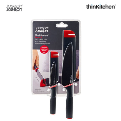 Joseph Joseph Slice&Sharpen Twin pack (6" and 3.5")