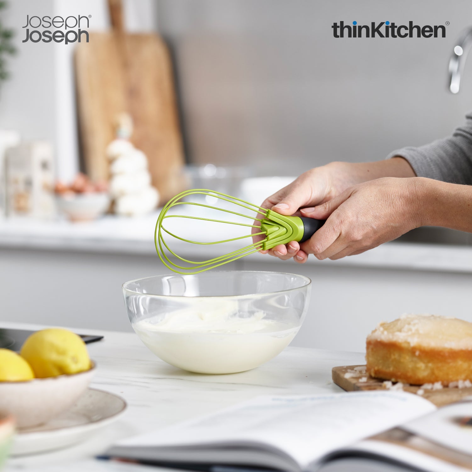 Joseph Joseph Twist 2-in-1 silicone whisk (BPA Free), Furniture & Home  Living, Kitchenware & Tableware, Bakeware on Carousell