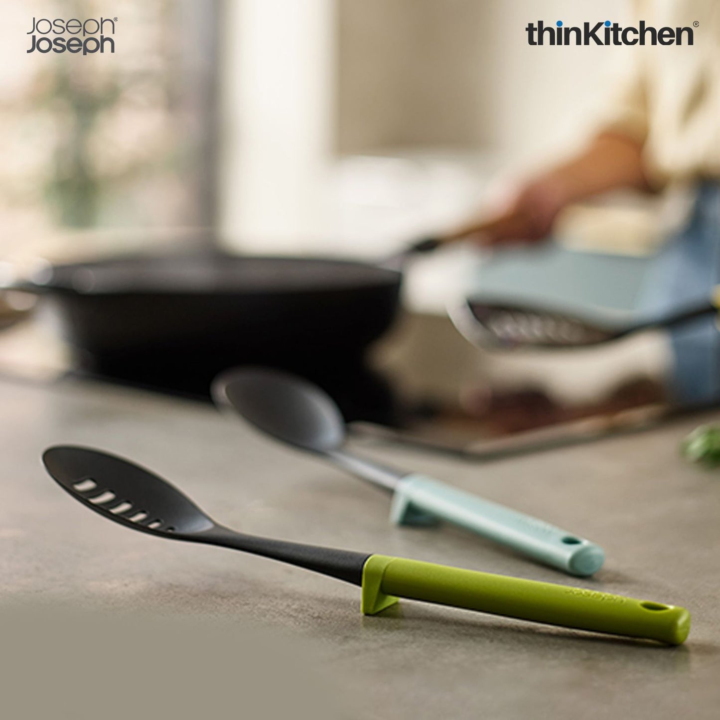 Joseph Joseph Duo 3-piece Utensil Set with integrated tool rests