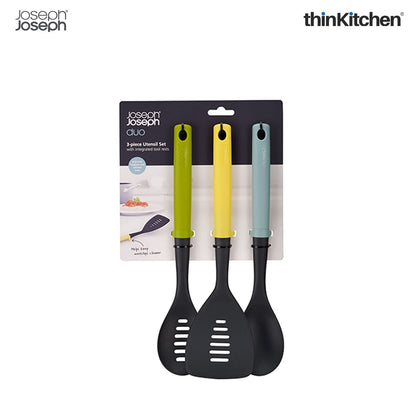 Joseph Joseph Duo 3-piece Utensil Set with integrated tool rests