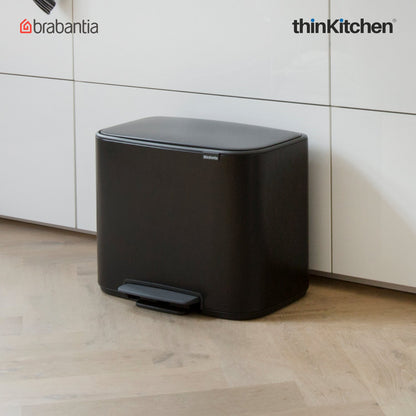 Brabantia Bo Pedal Bin 30 Litre Matt Black