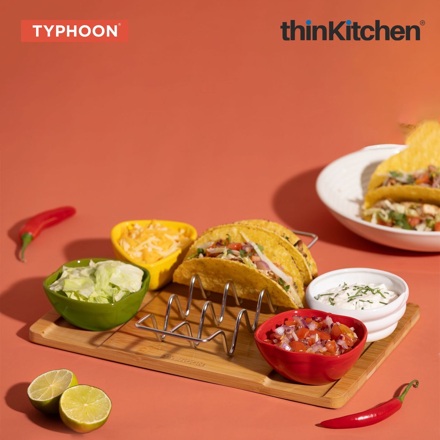 TYPHOON WORLD FOODS TACO SERVING SET IN GIFT BOX