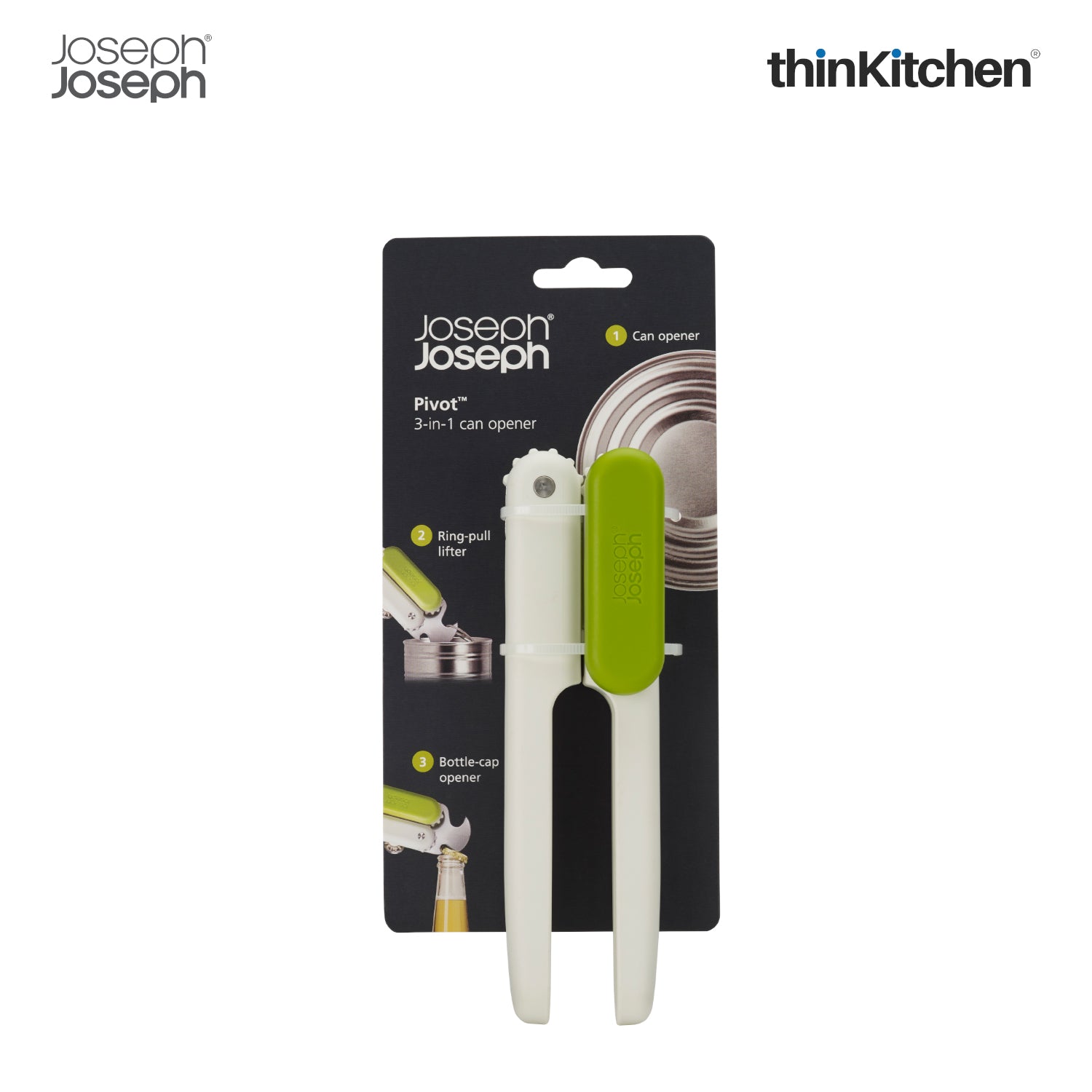 Joseph Joseph Can-Do Plus Can Opener, Grey/White