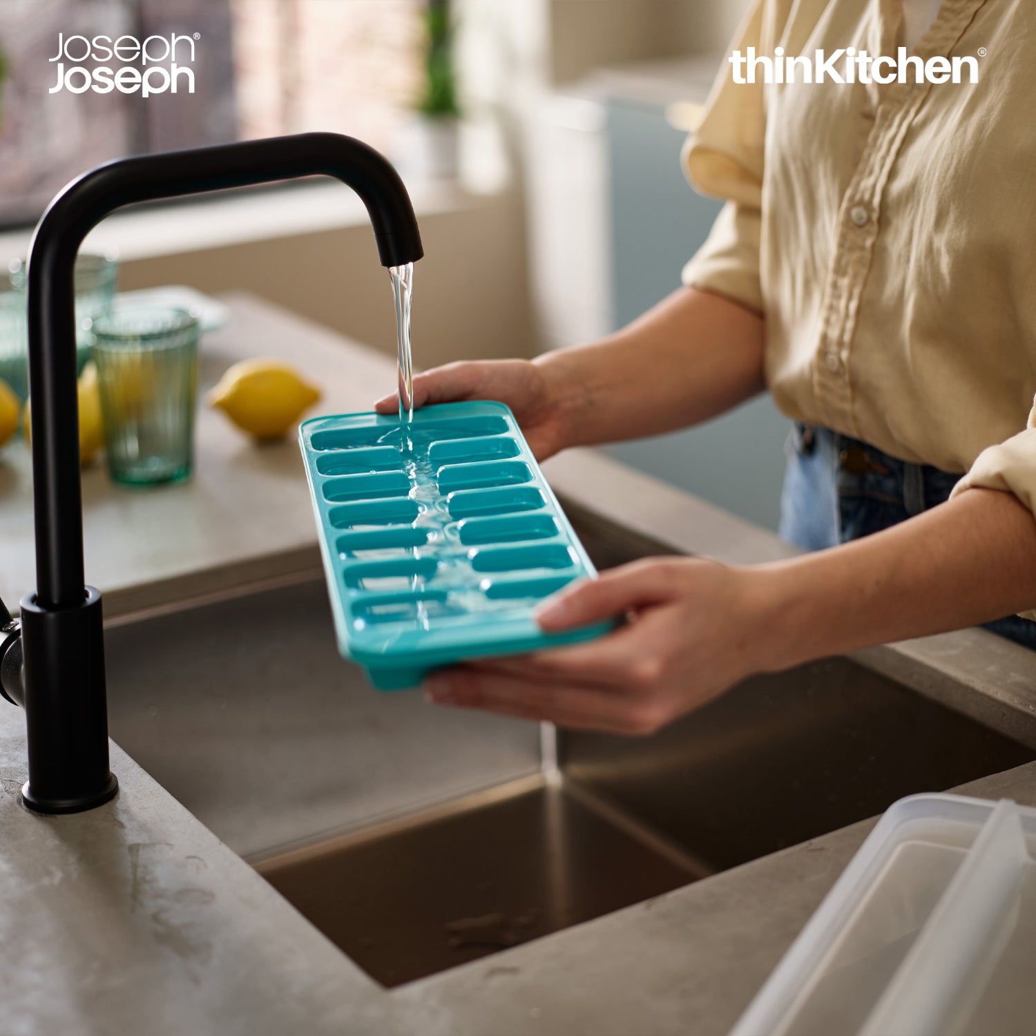 Joseph Joseph QuickSnap Plus Blue Ice Cube Tray