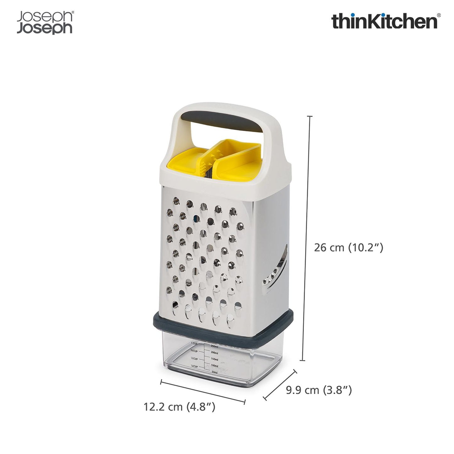 Joseph Joseph Multi-Grip Box Grater with Precision Food Grip