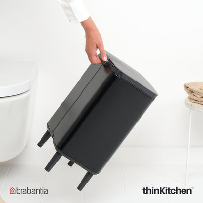 Brabantia Bo Waste Bin Hi 12 Litre Matt Black