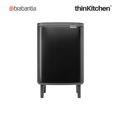 Brabantia Bo Waste Bin Hi 12 Litre Matt Black