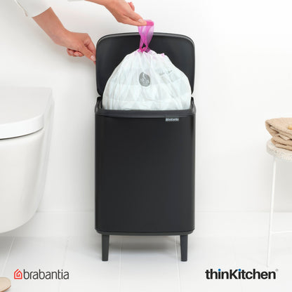 Brabantia Bo Waste Bin Hi 12 Litre Matt Black