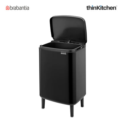 Brabantia Bo Waste Bin Hi 12 Litre Matt Black