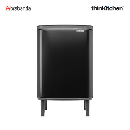 Brabantia Bo Waste Bin Hi 12 Litre Matt Black