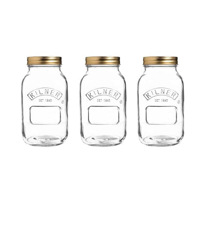 Kilner Wide Mouth Preserve Jar Trio Different Sizes