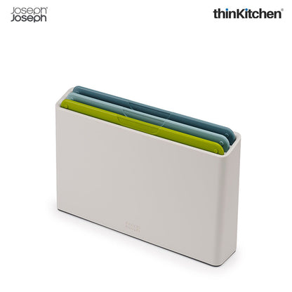 Joseph Joseph Duo 3-piece Chopping Board Set with Case (Regular) - Grey