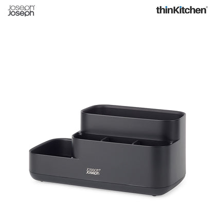 Joseph Joseph EasyStore Bathroom Caddy with Matt Black Finish