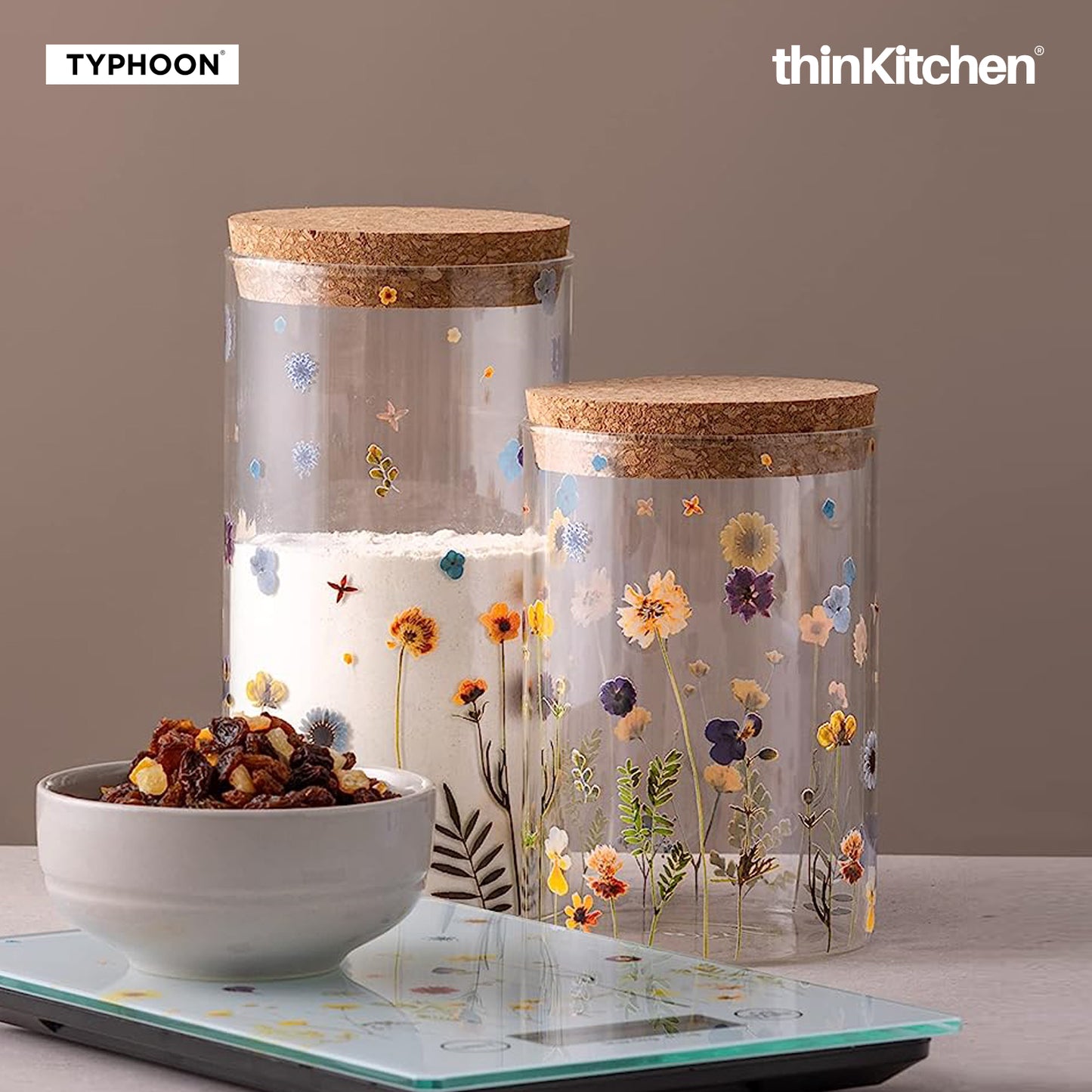 Typhoon Botanics Large Glass Storage Container 1100ml