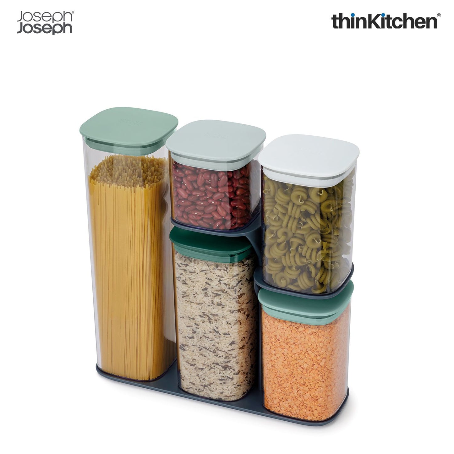 Joseph Joseph Podium™ 5-piece storage container set - Editions (Sage)