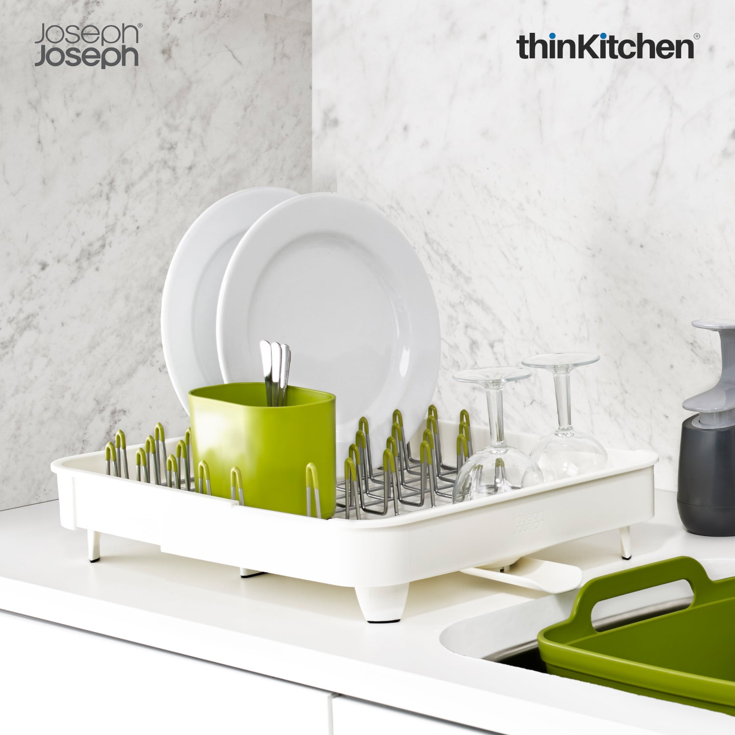 Joseph Joseph Extend - Expandable Dish Rack White