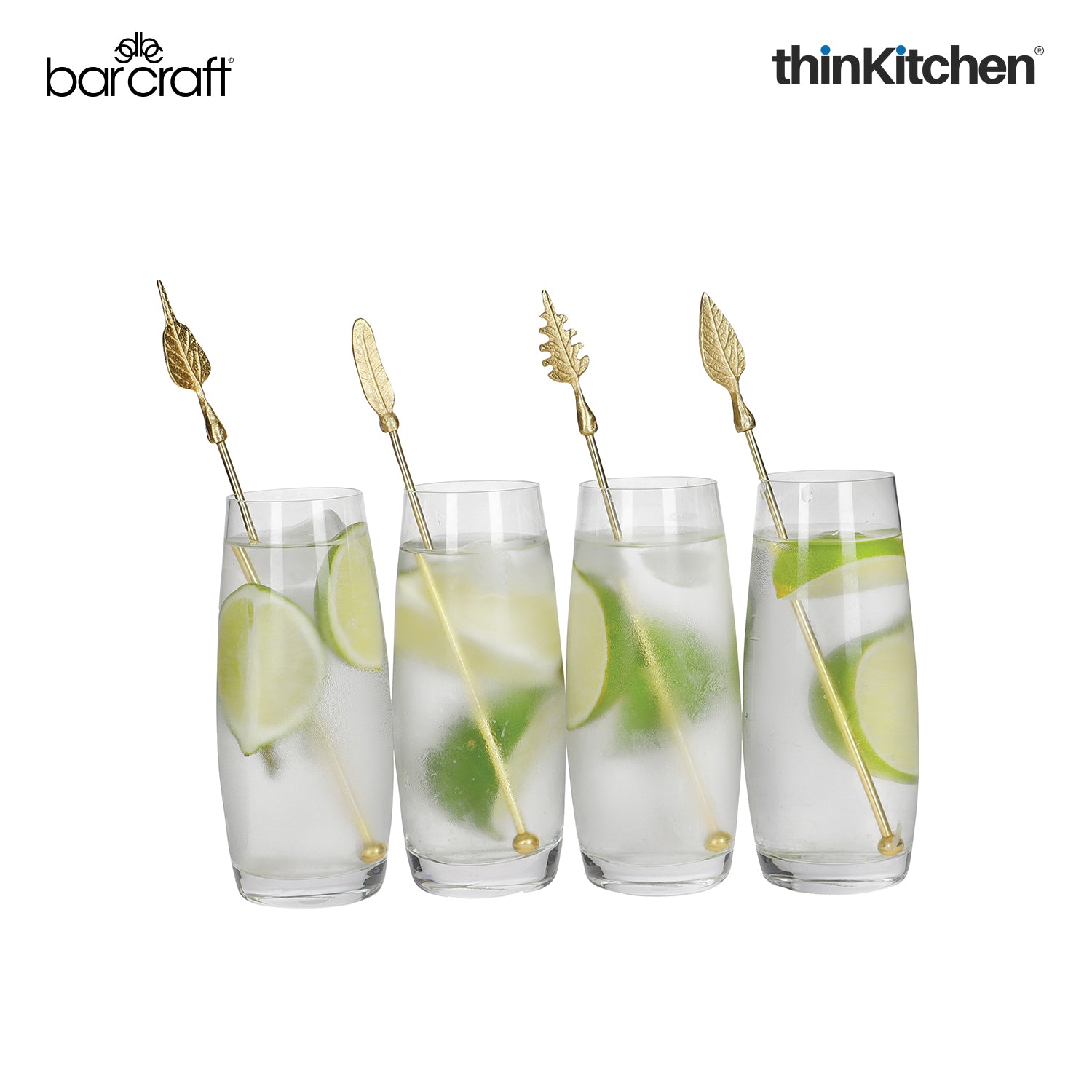 KitchenCraft Stainless Steel 2-in-1 Straw & Stirrer 