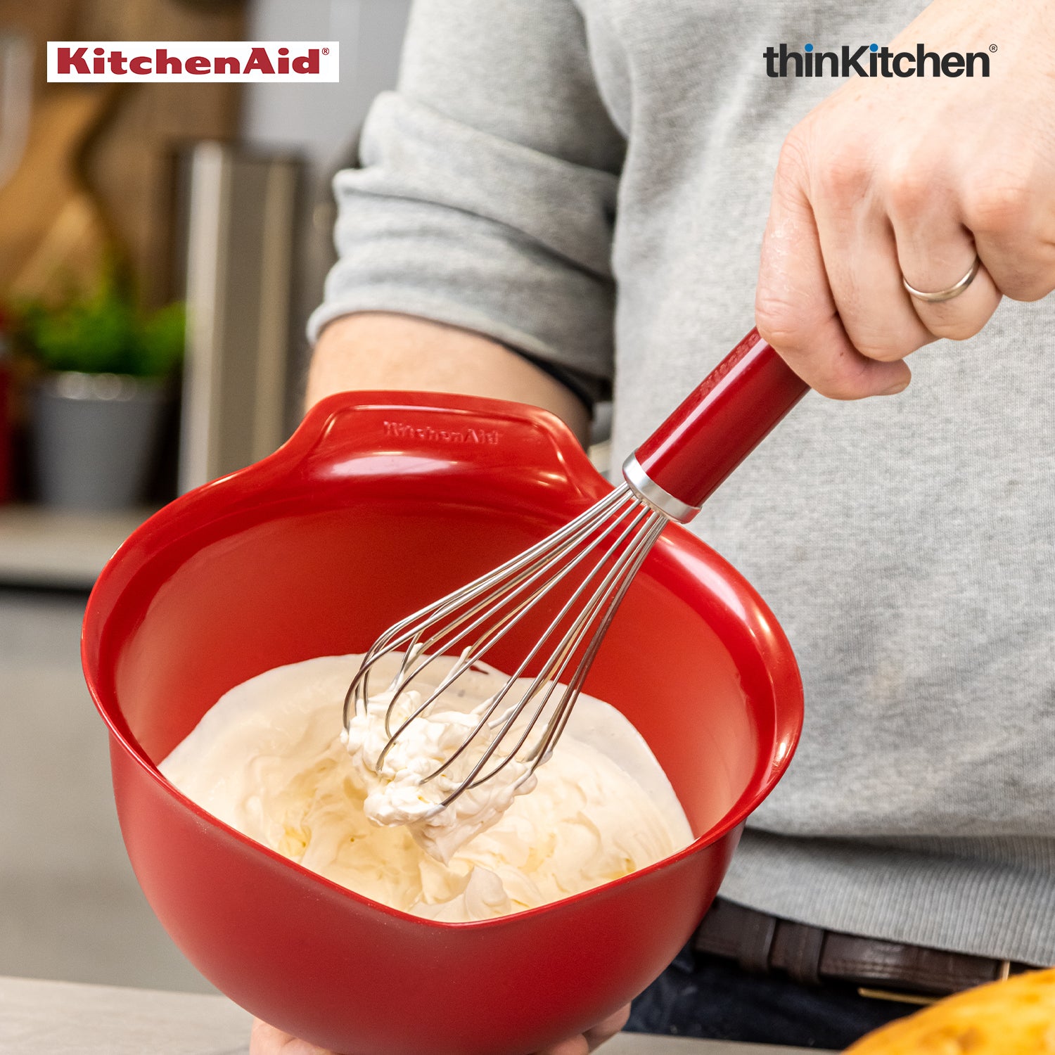 Kitchen Aid Utility Whisk Red