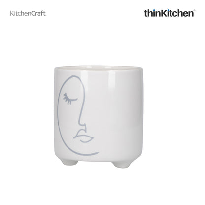 Kitchencraft Mini Planter With Abstract Face Design