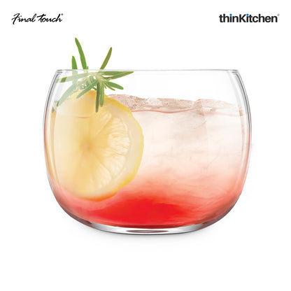 Final Touch Revolve Cocktail Glass Set Of 2