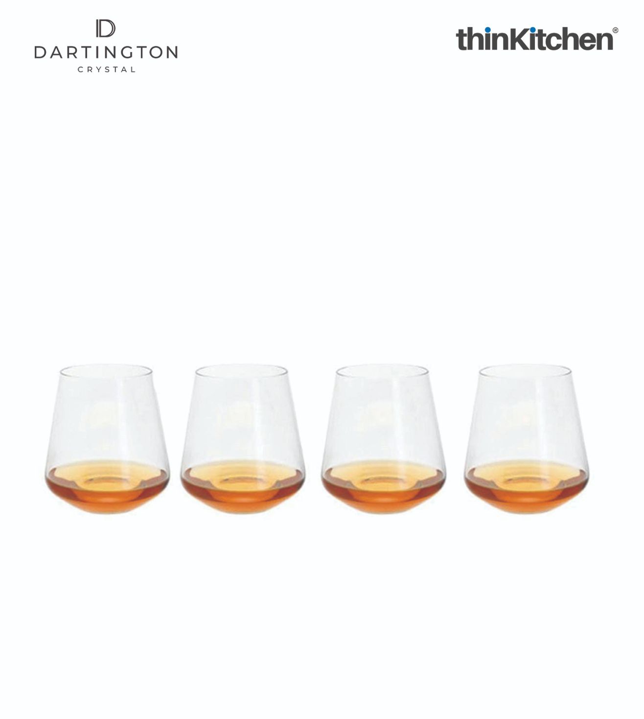 Dartington Tumblers Crystal Cheers! 480ml Set of 4