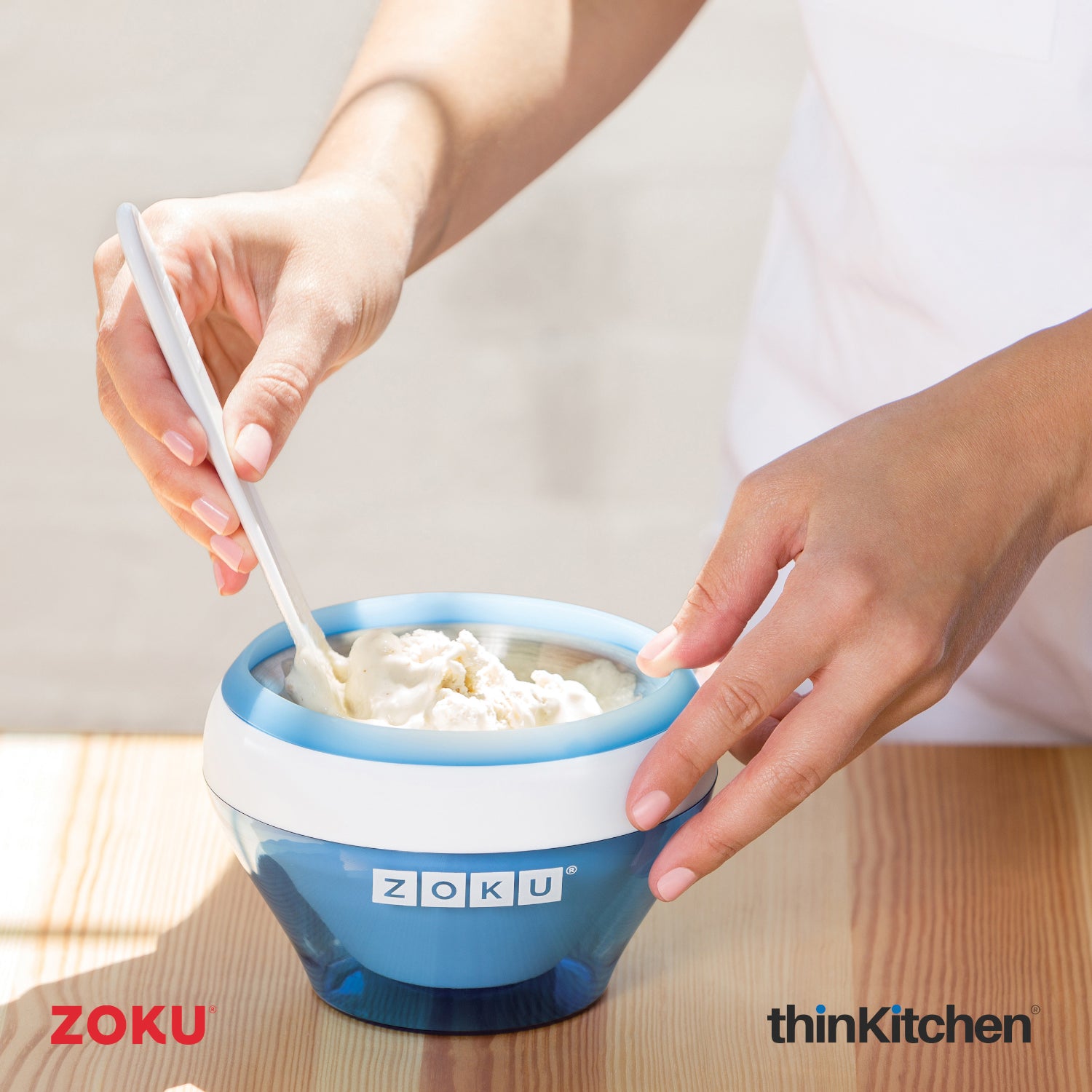 Zoku Blue Ice Cream Maker 150ml thinKitchen