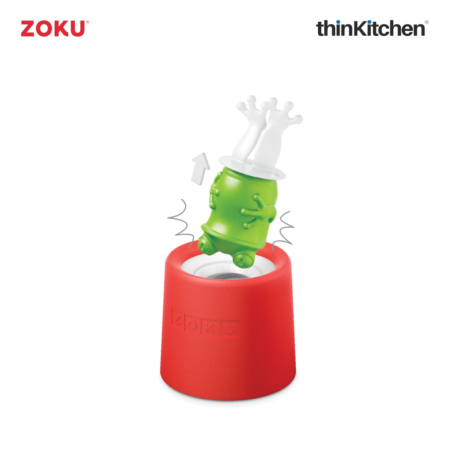 Zoku Individual Character Pops Hedgehog Ice Pop Mold Set of 2