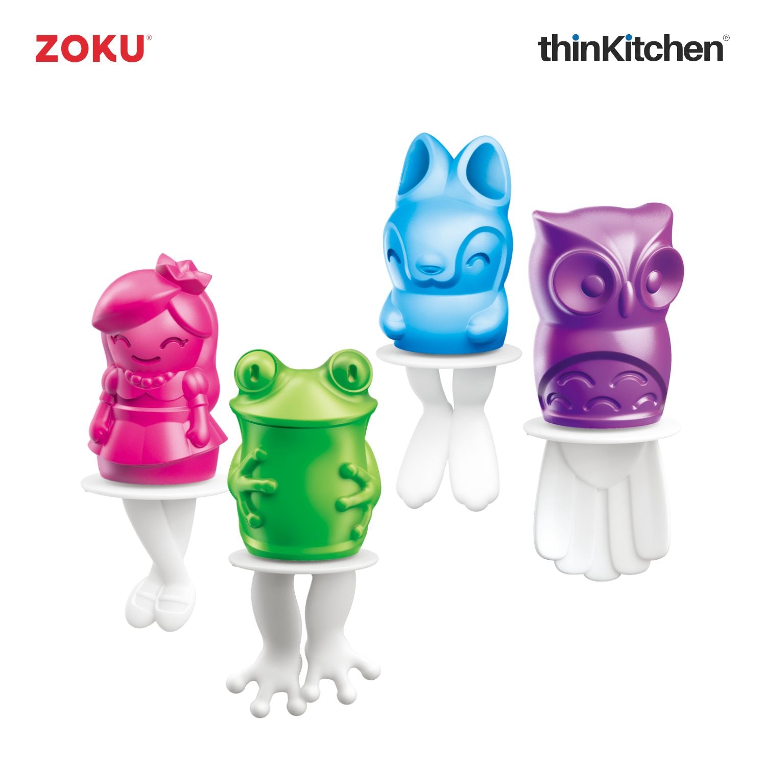 Zoku Individual Character Pops, Owl Ice Pop Mold, Set of 2