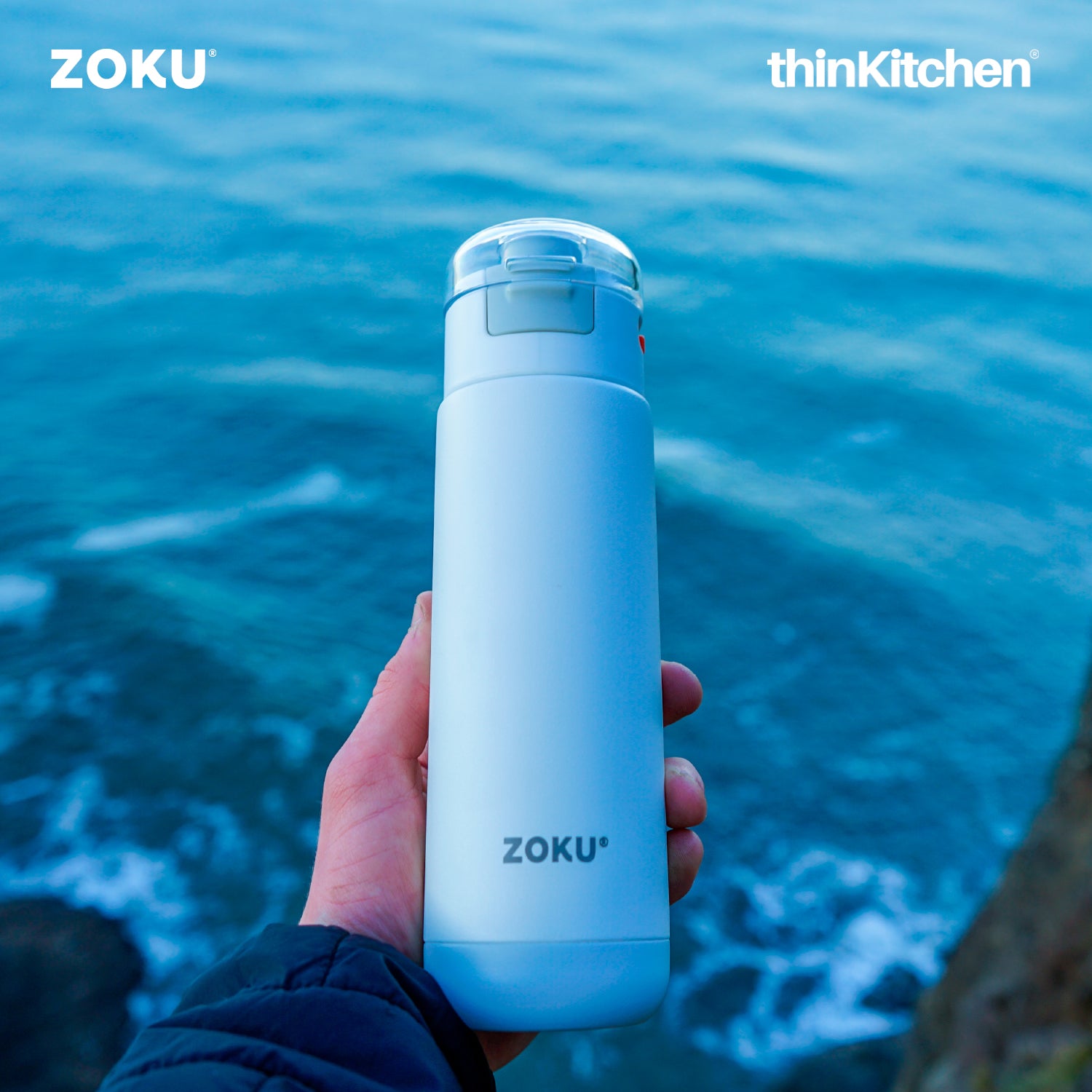 Zoku Teal Ultralight 18 oz. Stainless Steel Bottle