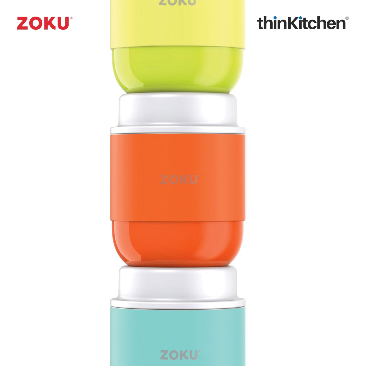 Zoku 10 oz. Neat Stack Food Jar in Orange