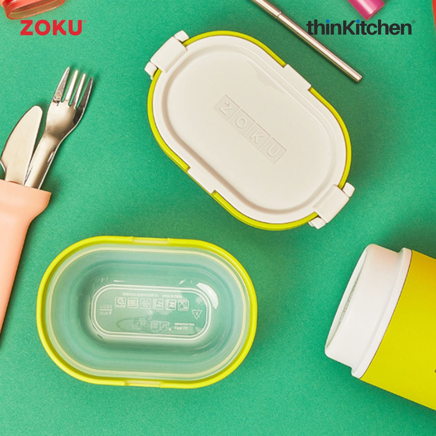 Zoku 4 Piece Neat Stack Snack Set