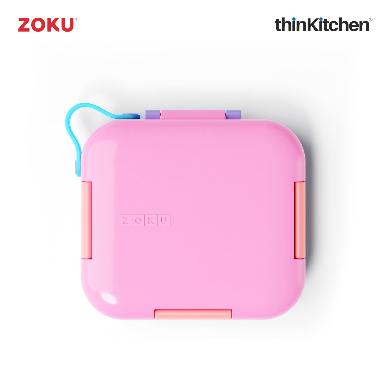 Zoku Neat Bento Lunch Box, Pink