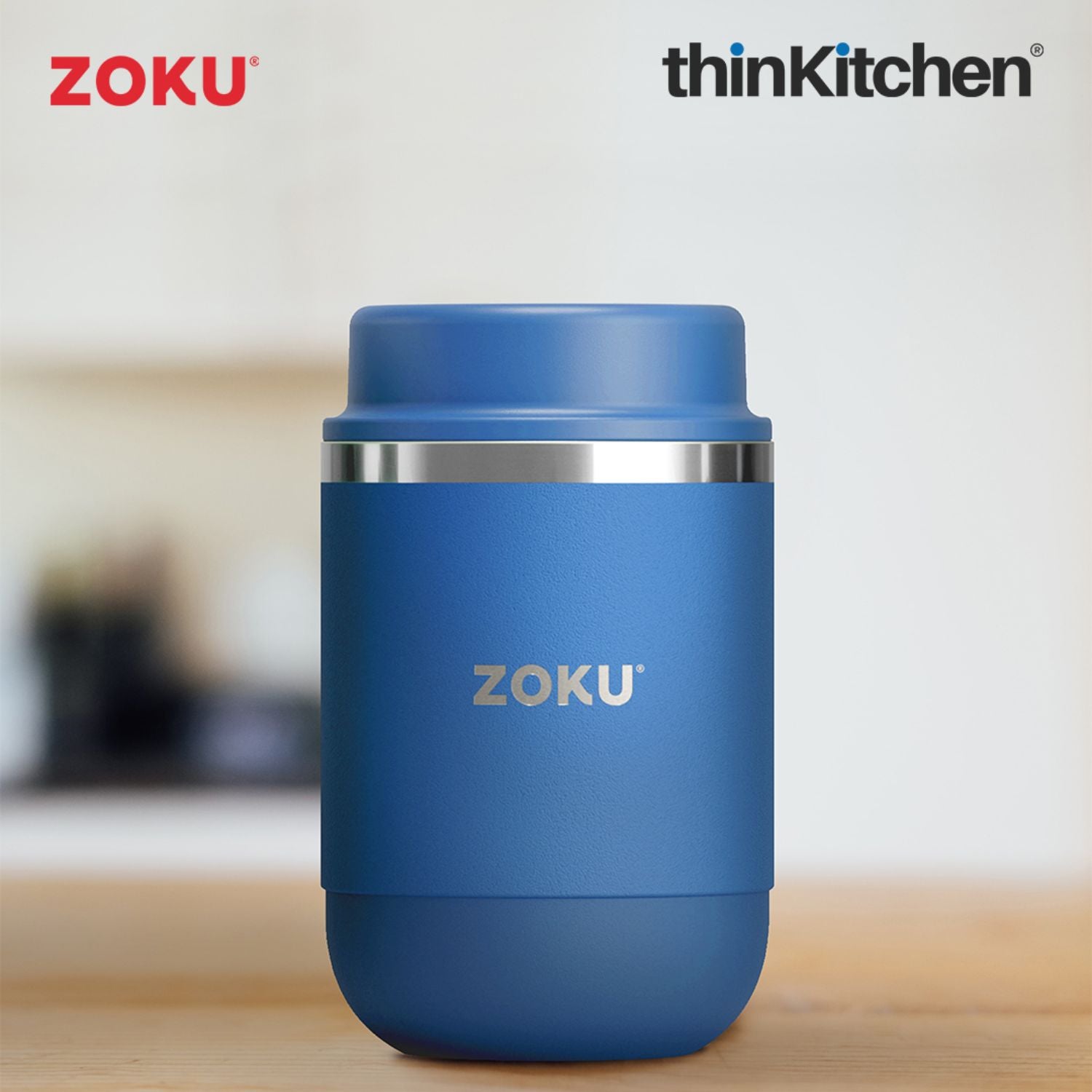 Zoku 16oz Neat Stack Food Jar Stainless Steel