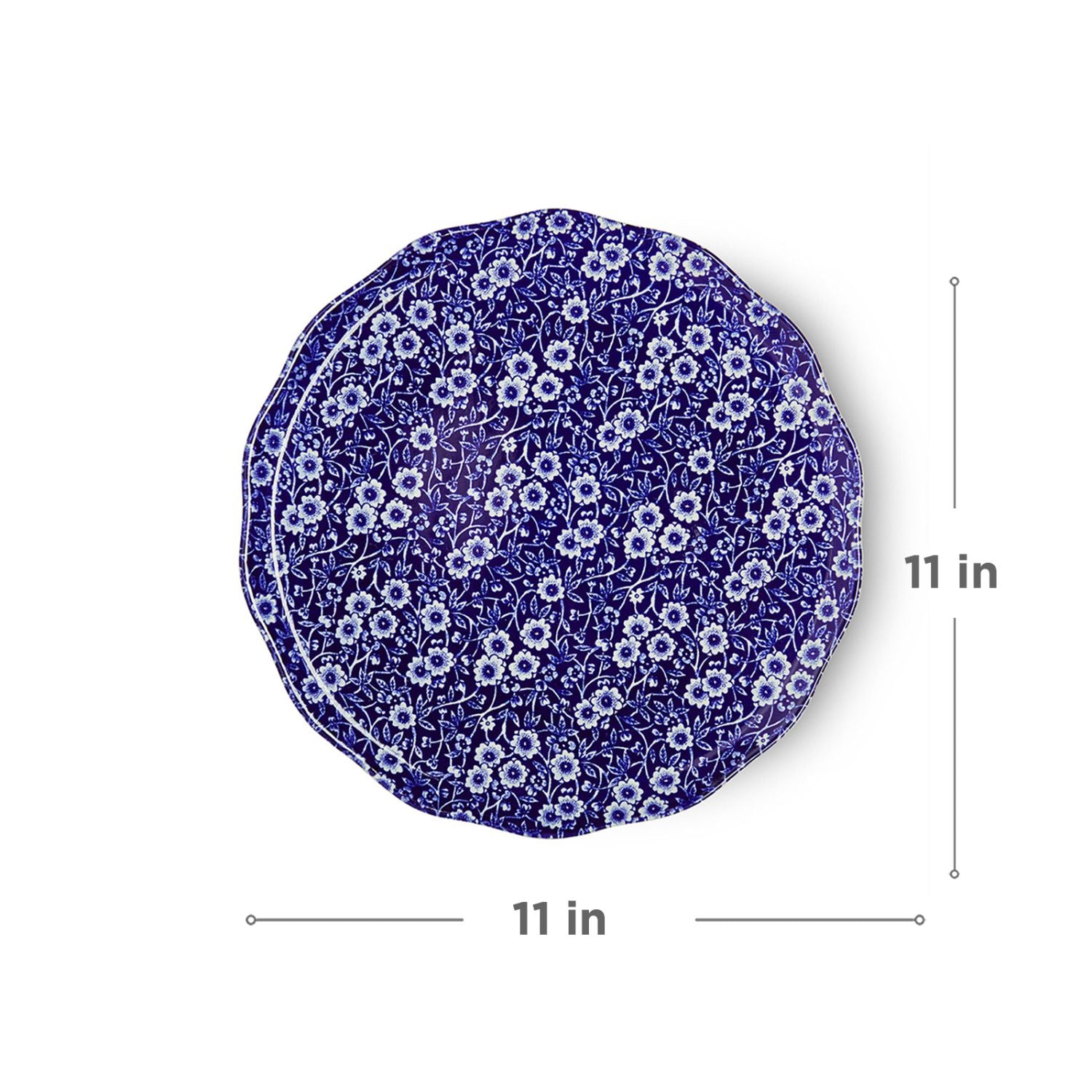 Buy Burleigh Blue Calico Cake Plate, 28cm, Buy, Online, India